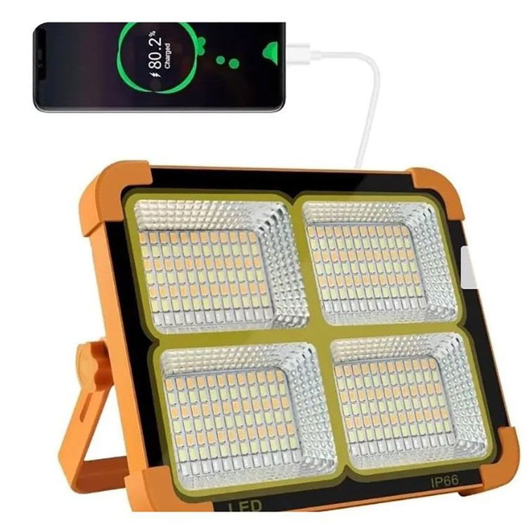 پروژکتور شارژی خورشیدی کیانگ مدل KY-200W ظرفیت 200 وات