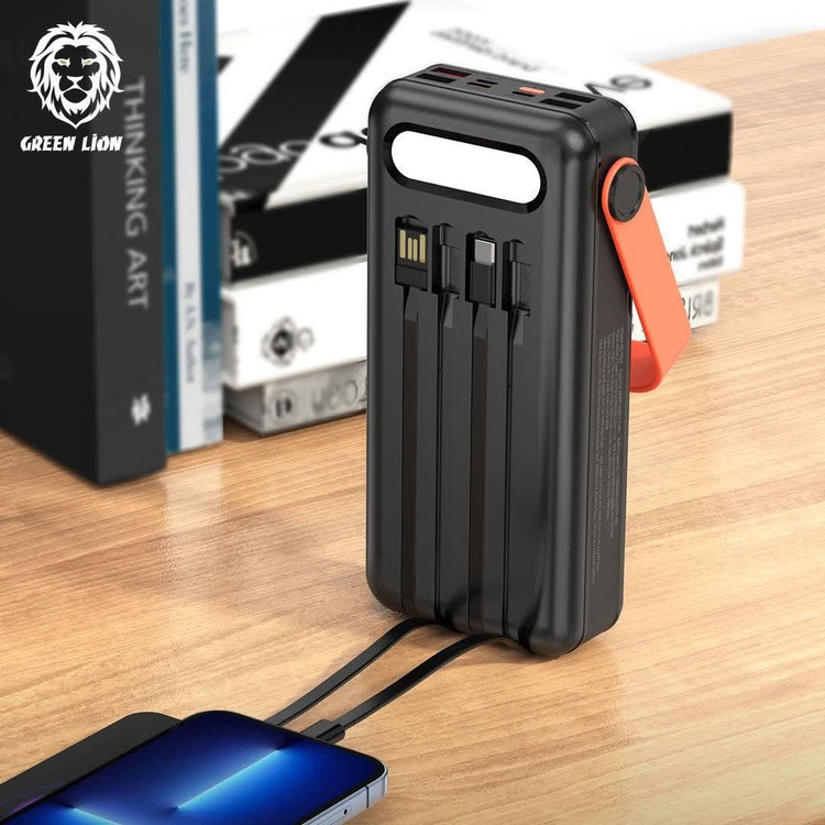 پاوربانک خورشیدی 30000 mah گرین لاین مدل GNSLRPB30KBK